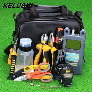 KELUSHI 24pcs Fiber Optic FTTH Tool Kit with SKL-6C Fiber Cleaver and Optical Power Meter 10mW Visual Fault Locator
KELUSHI 24pcs Fiber Optic FTTH Tool Kit with SKL-6C Fiber Cleaver and Optical Power Meter 10mW Visual Fault Locator