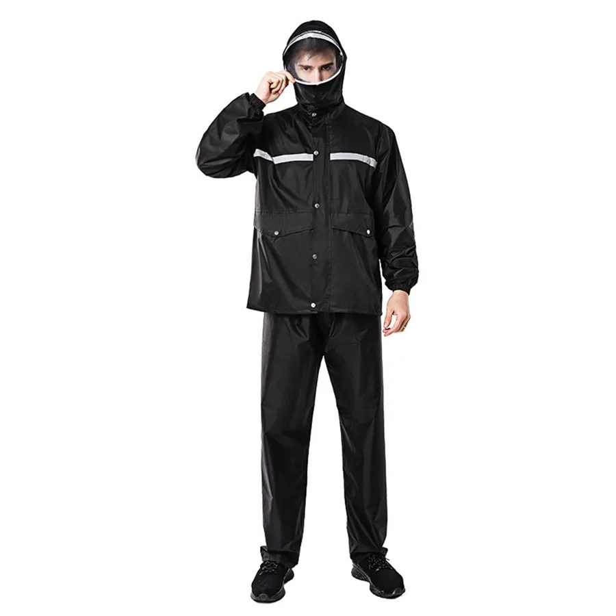 Man Women Two-piece Raincoat Detachable Visors Protect Face High Collar Windproof Cycling Jackets set Motorcycle Electric Bike
Man Women Two-piece Raincoat Detachable Visors Protect Face High Collar Windproof Cycling Jackets set Motorcycle Electric Bike