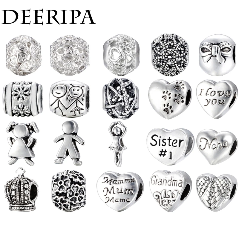 CUTEECO Beads Fit Pandora DIY Bracelet Necklace Pendant Accessories Original Jewelry Style Alloy Crown Love Heart Charms
CUTEECO Beads Fit Pandora DIY Bracelet Necklace Pendant Accessories Original Jewelry Style Alloy Crown Love Heart Charms