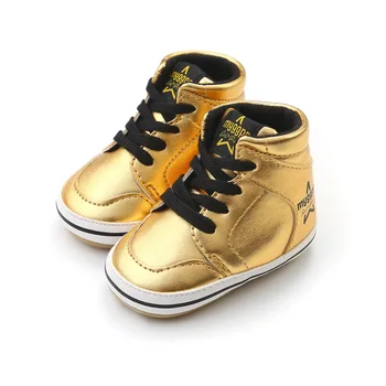 Golden Newborn Shoes PU Leather Boys Girls First Walkers Sneakers Soft Infants Crib Shoes Fashion Lace-up Bebe Baby Shoes.CX109B
Golden Newborn Shoes PU Leather Boys Girls First Walkers Sneakers Soft Infants Crib Shoes Fashion Lace-up Bebe Baby Shoes.CX109B