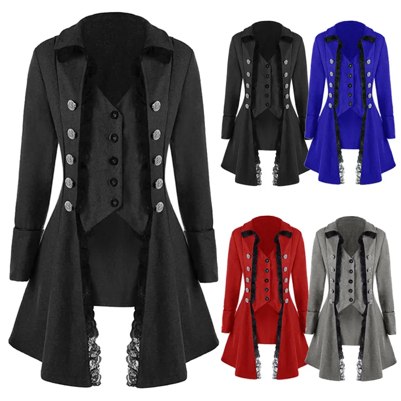 Pirate Jacket Medieval Traditional Adult Gentlemen Trench Coat British French Trenchcoat Costume 2019
Pirate Jacket Medieval Traditional Adult Gentlemen Trench Coat British French Trenchcoat Costume 2019