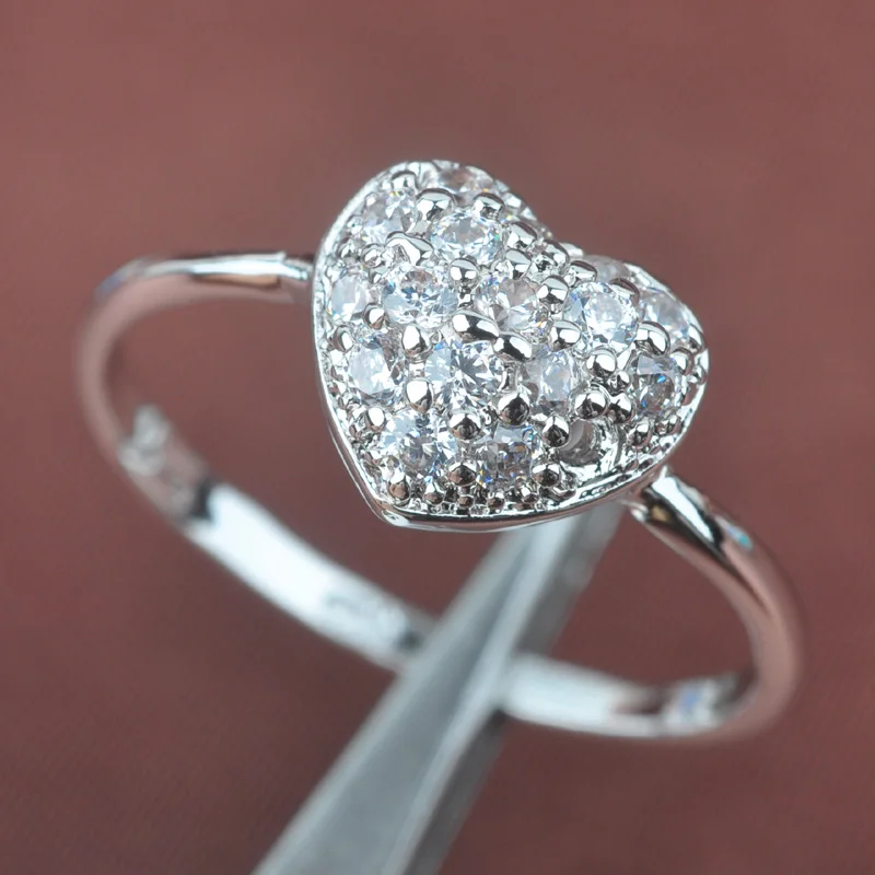 Heart Design White Cubic Zirconia Zircon Stamped Silver For Women Jewelry Rings Free Shipping Size 6 7 8 9 SA046
Heart Design White Cubic Zirconia Zircon Stamped Silver For Women Jewelry Rings Free Shipping Size 6 7 8 9 SA046