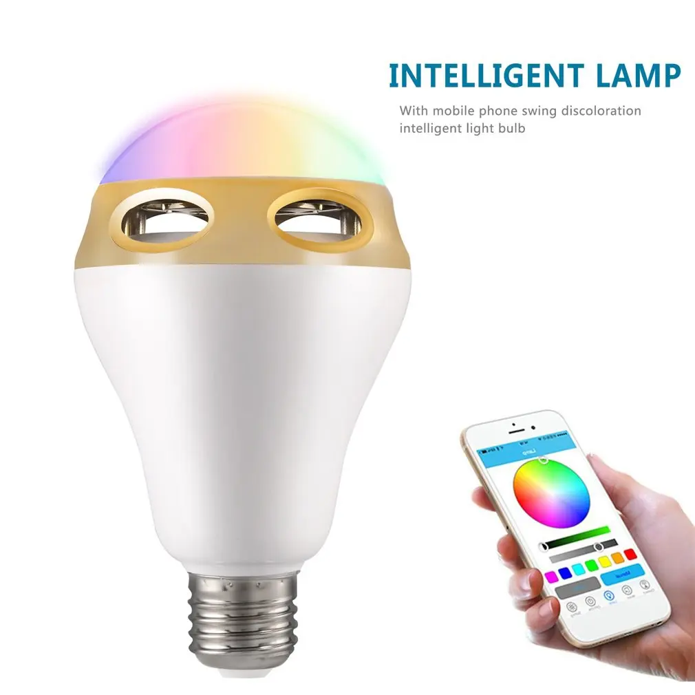 E27 LED Speaker Light RGB Bulb Color Changing/Music Player Lighting Lamp with Built-in Audio Mini Speaker
E27 LED Speaker Light RGB Bulb Color Changing/Music Player Lighting Lamp with Built-in Audio Mini Speaker