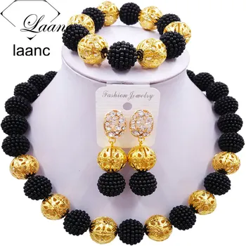 laanc Black Imitation Pearl Beads African JewelrySet 2017 Nigerian Wedding Z6JQ018 Necklace Sets Bracelet Earrings for Womens
laanc Black Imitation Pearl Beads African JewelrySet 2017 Nigerian Wedding Z6JQ018 Necklace Sets Bracelet Earrings for Womens