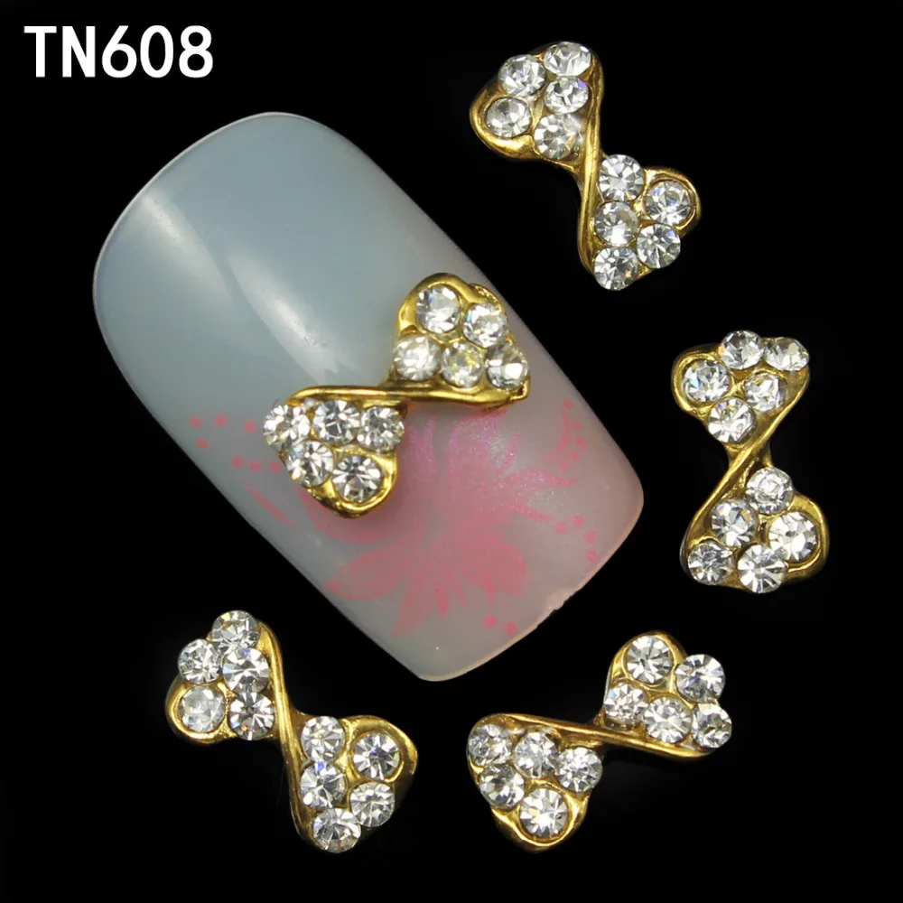 10pc Golden Alloy Glitter 3d Nail Bows Art Decorations with Rhinestones ,Alloy Nail Charms,Jewelry on Nails Salon Supplies TN608
10pc Golden Alloy Glitter 3d Nail Bows Art Decorations with Rhinestones ,Alloy Nail Charms,Jewelry on Nails Salon Supplies TN608