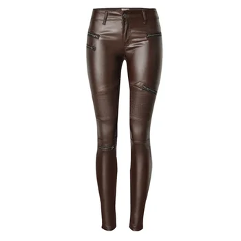 Winter Brown PU Leather Pants Women Plus Size Pants Trousers Mid Waist Stretch Pencil Pants Cool Motorcyle Biker Punk Pantalon
Winter Brown PU Leather Pants Women Plus Size Pants Trousers Mid Waist Stretch Pencil Pants Cool Motorcyle Biker Punk Pantalon