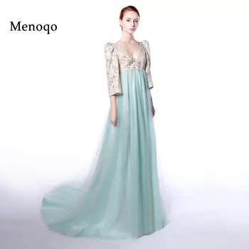 Menoqo New Real Formal Dresses Empire High Waist Puff Sleeve Evening Dresses Pregnant Women Maternity Party Gowns Arabic
Menoqo New Real Formal Dresses Empire High Waist Puff Sleeve Evening Dresses Pregnant Women Maternity Party Gowns Arabic