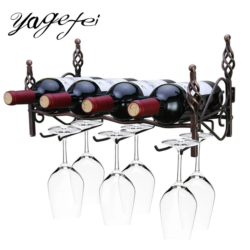 Creative Wine Rack Wine Holder Kitchen Bar Wall Decor Display Storage Shelf Hanging Shelf Barware Supplies
Creative Wine Rack Wine Holder Kitchen Bar Wall Decor Display Storage Shelf Hanging Shelf Barware Supplies