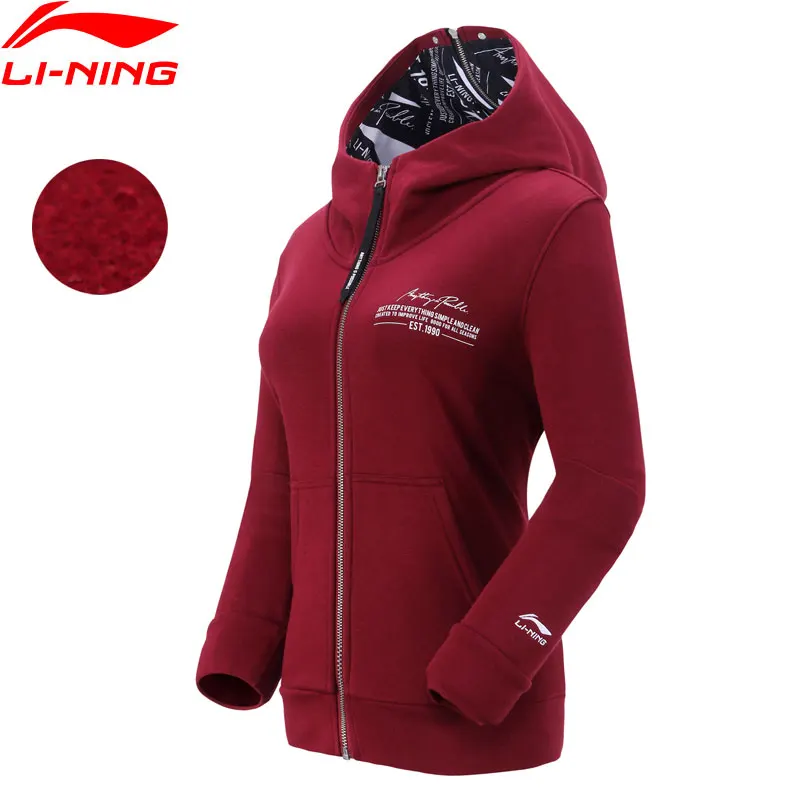 Li-Ning Women The Trend Hoodie Zipper 62% Cotton 38% Polyester Regular Fit Fleece LiNing Sports Hooded Jackets AWDN788 COND18
Li-Ning Women The Trend Hoodie Zipper 62% Cotton 38% Polyester Regular Fit Fleece LiNing Sports Hooded Jackets AWDN788 COND18