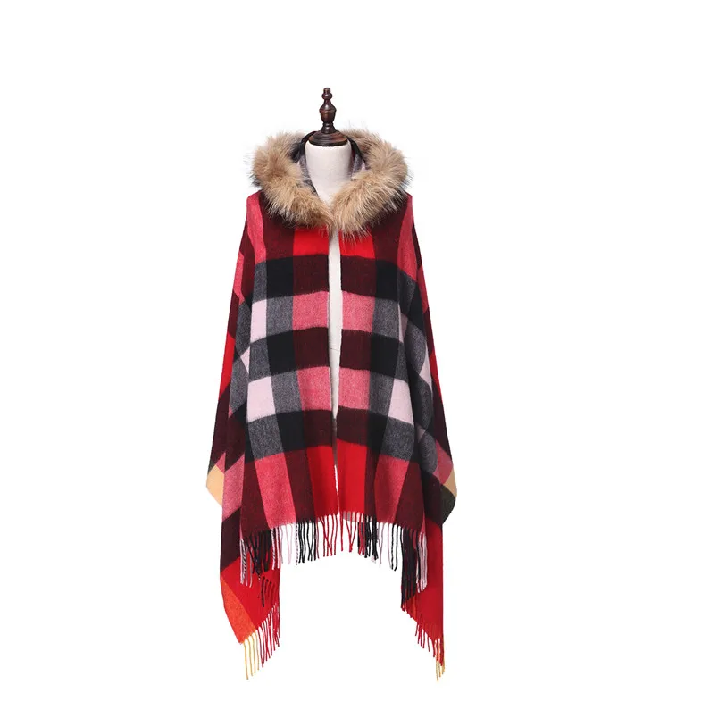 ZY87034 Raccoon Collar With Hood Grid Shaw 2016 Hot Fashion Autumn Winter Wool Long Scarf Neck Warmer Scarf Women Multicolors
ZY87034 Raccoon Collar With Hood Grid Shaw 2016 Hot Fashion Autumn Winter Wool Long Scarf Neck Warmer Scarf Women Multicolors