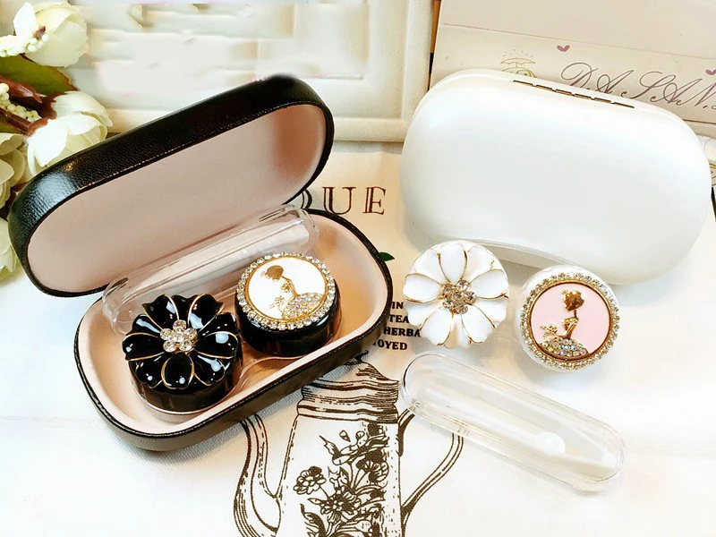 Handmade Cartoon Cosmetic Contact Lens Case Suit Eye Holder Container For contact lens Lovely Travel box Eyewear Accessories
Handmade Cartoon Cosmetic Contact Lens Case Suit Eye Holder Container For contact lens Lovely Travel box Eyewear Accessories