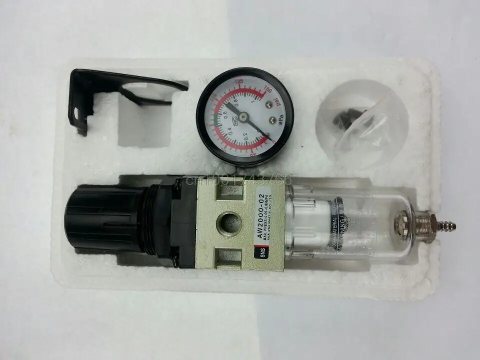 AW2000-02A 1/4'' BSPT SMC type pressure drain regulator filter SNS pneumatic component compressor air treatment
AW2000-02A 1/4'' BSPT SMC type pressure drain regulator filter SNS pneumatic component compressor air treatment