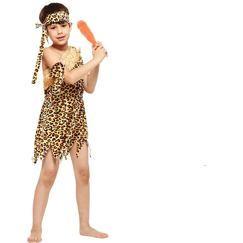 Boys African Original Indian Savage Costume Children Wildman Cosplay Halloween Costume Party Dress Tribal Hunter Indian Clothing
Boys African Original Indian Savage Costume Children Wildman Cosplay Halloween Costume Party Dress Tribal Hunter Indian Clothing