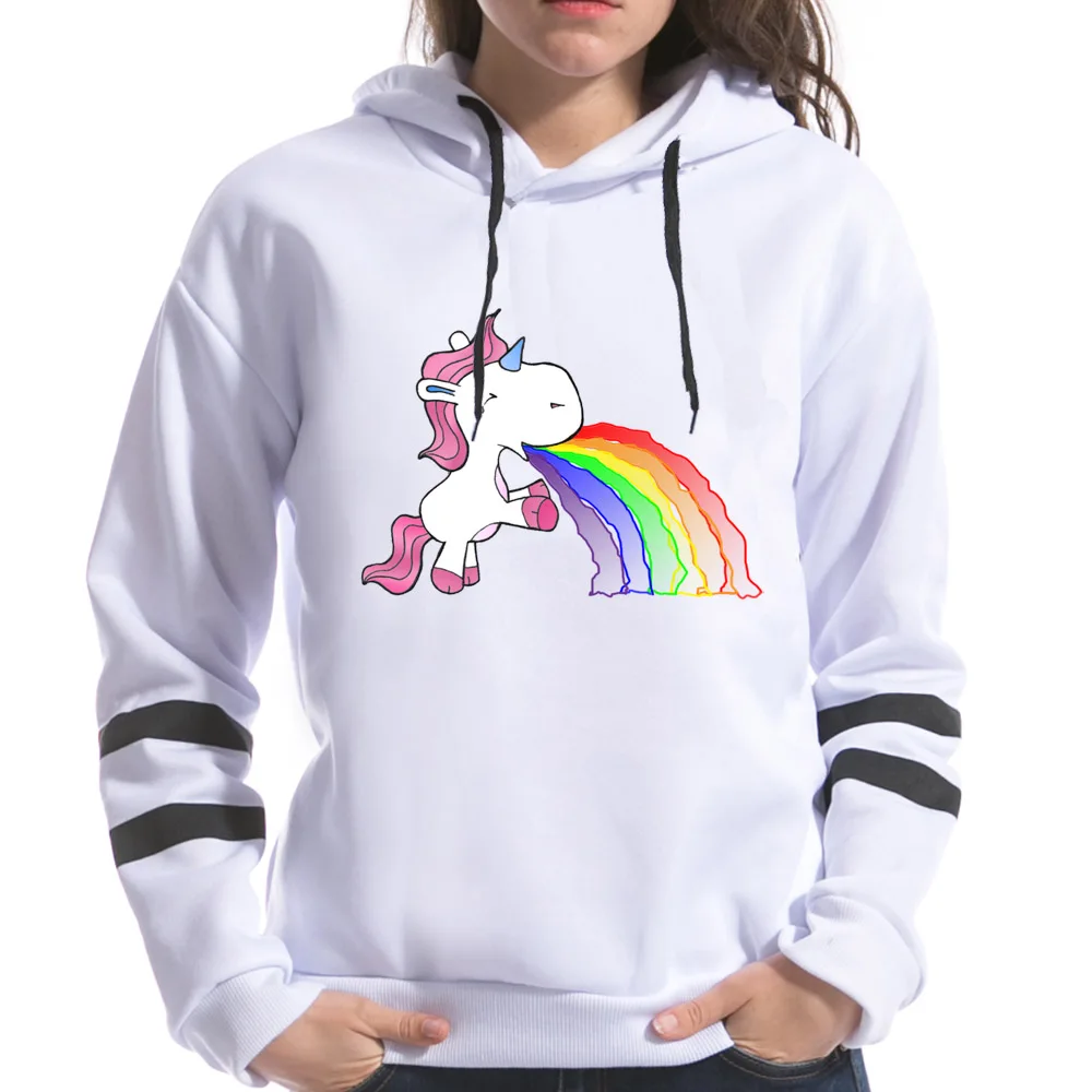 2019 Spring Unicorn Rainbow Print Women Sweatshirts Hooded Long Sleeve Harajuku Female Hoodies funny Tops
2019 Spring Unicorn Rainbow Print Women Sweatshirts Hooded Long Sleeve Harajuku Female Hoodies funny Tops