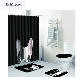 Free Shipping 4pcs Cute Dog Banyo Paspas Bathroom Carpet Toilet U Type Bath Mat Set Non Slip Tapis Salle De Bain Alfombra Bano
Free Shipping 4pcs Cute Dog Banyo Paspas Bathroom Carpet Toilet U Type Bath Mat Set Non Slip Tapis Salle De Bain Alfombra Bano
