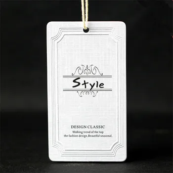 Clothing Hangtag Labels Wholesale Custom Printed Brand Name Logo Hang Swing Paper Tags with String VK270
Clothing Hangtag Labels Wholesale Custom Printed Brand Name Logo Hang Swing Paper Tags with String VK270