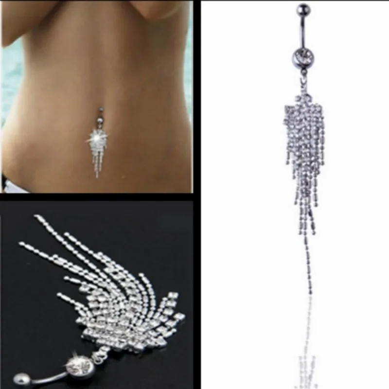 Tassel Navel Dangle Button Belly Ring Bar Body Piercing Jewelry Belly Ring Titanium Steel Navel Rings#126
Tassel Navel Dangle Button Belly Ring Bar Body Piercing Jewelry Belly Ring Titanium Steel Navel Rings#126