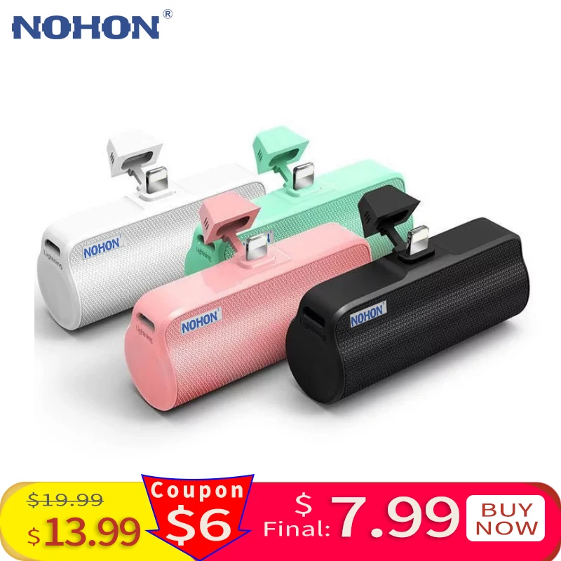NOHON Wireless Mini Power Bank 3000mAh Portable Charger External Battery For iPhone Xiaomi Huawei Samsung USB C Powerbank
NOHON Wireless Mini Power Bank 3000mAh Portable Charger External Battery For iPhone Xiaomi Huawei Samsung USB C Powerbank