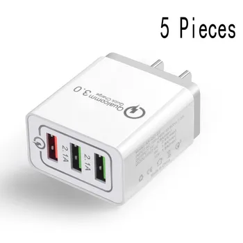 5 pcs high quality Double Yi 30W QC 3.0 Fast Quick Charger 3 Port USB Hub Wall Charger Adapter For Cellphone
5 pcs high quality Double Yi 30W QC 3.0 Fast Quick Charger 3 Port USB Hub Wall Charger Adapter For Cellphone