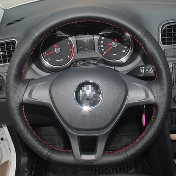 Car Steering Wheel Cover for Volkswagen VW Golf 7 Mk7 New Polo 2014 2015 car styling Black Leather
Car Steering Wheel Cover for Volkswagen VW Golf 7 Mk7 New Polo 2014 2015 car styling Black Leather