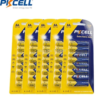 40Pcs 5Card PKCELL AA Battery R6P Super Heavy Duty Batteries One Use Batteria V2A UM3 MN1500 E91 Not Rechargeable 1.5V
40Pcs 5Card PKCELL AA Battery R6P Super Heavy Duty Batteries One Use Batteria V2A UM3 MN1500 E91 Not Rechargeable 1.5V