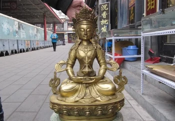 USPS to USA S2851 Tibet Buddhism exquisite Brass Amitayus Long longevity Sakyamuni Buddha statuary
USPS to USA S2851 Tibet Buddhism exquisite Brass Amitayus Long longevity Sakyamuni Buddha statuary