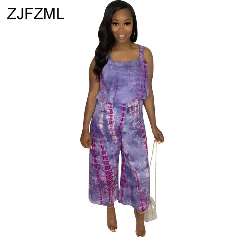 Colorful Tie Dye Sexy Beach Overalls For Women Spaghetti Strap Backless Wide Leg Romper Summer Sleeveless Ruffles Party Jumpsuit
Colorful Tie Dye Sexy Beach Overalls For Women Spaghetti Strap Backless Wide Leg Romper Summer Sleeveless Ruffles Party Jumpsuit