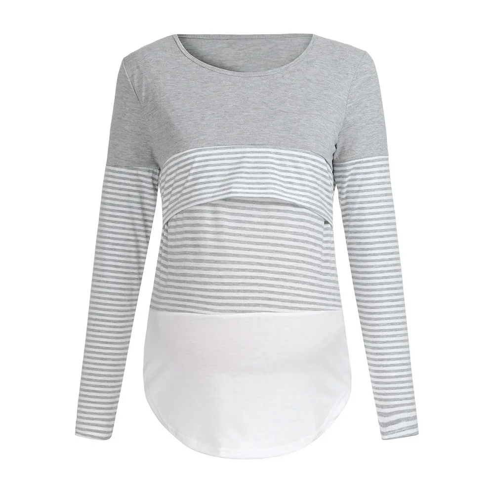 Women Mom Pregnant Nursing Baby Maternity Long Sleeved Striped Blouse Clothes clothes for pregnant women zwangerschaps kleding
Women Mom Pregnant Nursing Baby Maternity Long Sleeved Striped Blouse Clothes clothes for pregnant women zwangerschaps kleding