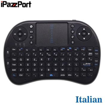 

iPazzPort KP-810-21 Italian Version Air Mouse 2.4GHz Mini Wireless Keyboard with Touchpad for Google Android TV Box, Mini PC,