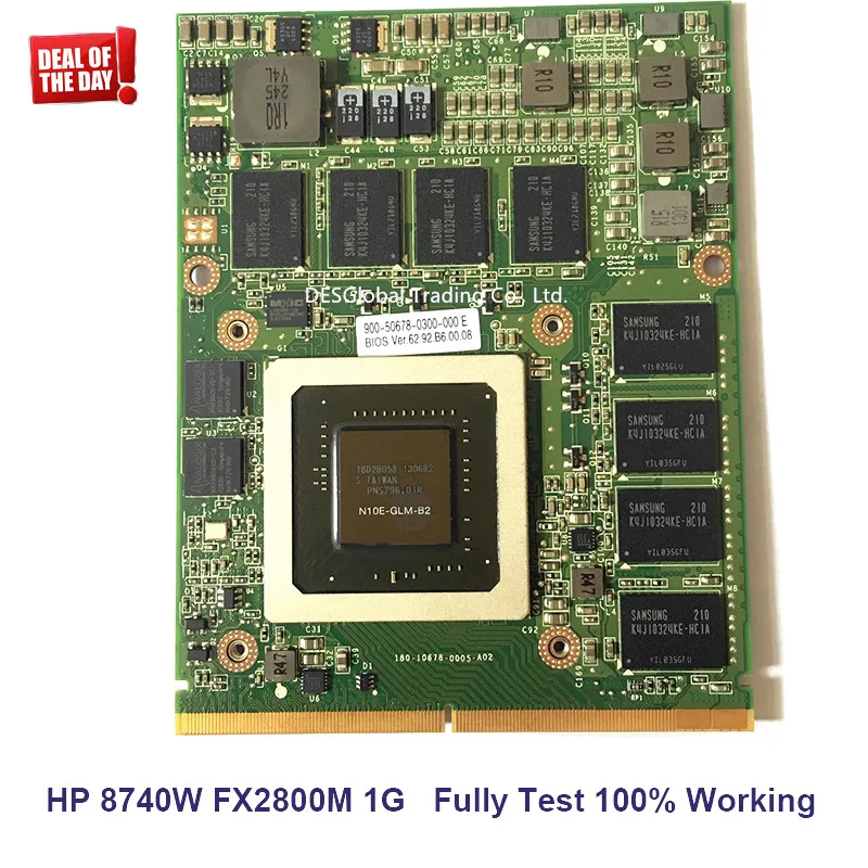 Brand New FX 2800M FX2800M for HP 8740W Laptop Quadro N10E-GLM-B2 DDR3 1GB VGA Graphics Video Card Fully Tested 100% Working
Brand New FX 2800M FX2800M for HP 8740W Laptop Quadro N10E-GLM-B2 DDR3 1GB VGA Graphics Video Card Fully Tested 100% Working