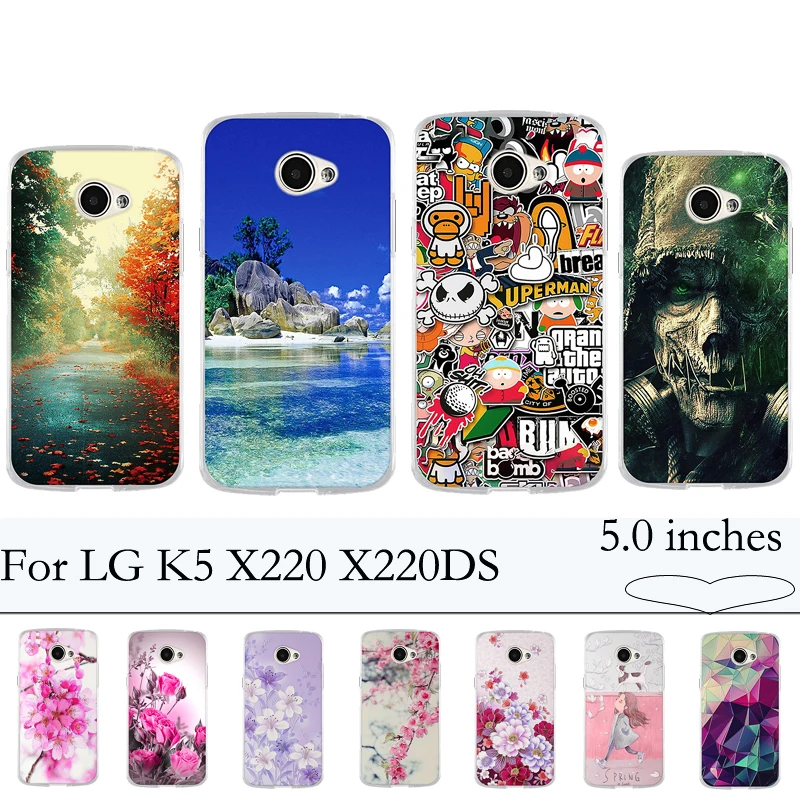 

Protective Bumper Case For LG K5 X220 X220DS Case Soft TPU Silicone Luxury Back Cover For LG K5 X220 X220DS 5.0" K 5 Cover Case