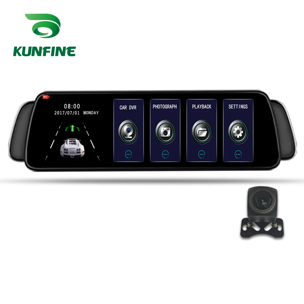 KUNFINE 10FULL HD 1080P Recording Dash Cam Car DVR Rear View Camera Video Recorder Dual Cameras Recording Wide Angle 170 (7)