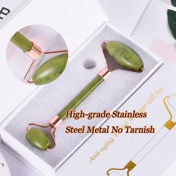 Face Roller Gift boxed Jade Massage Roller Helu Jade Slimming Anti Wrinkle Cellulite Neck Beauty Natural Cryatal Stone Tool Set
Face Roller Gift boxed Jade Massage Roller Helu Jade Slimming Anti Wrinkle Cellulite Neck Beauty Natural Cryatal Stone Tool Set