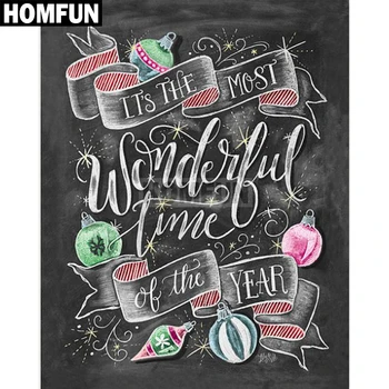 HOMFUN Full Square/Round Drill 5D DIY Diamond Painting "Christmas text" Embroidery Cross Stitch 5D Home Decor Gift A02460
HOMFUN Full Square/Round Drill 5D DIY Diamond Painting "Christmas text" Embroidery Cross Stitch 5D Home Decor Gift A02460