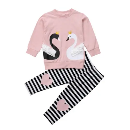 Swan Baby Girls Outfit Top T-shirt+Pants Set Toddler Autumn Clothes Tracksuit Size 2-6T
Swan Baby Girls Outfit Top T-shirt+Pants Set Toddler Autumn Clothes Tracksuit Size 2-6T