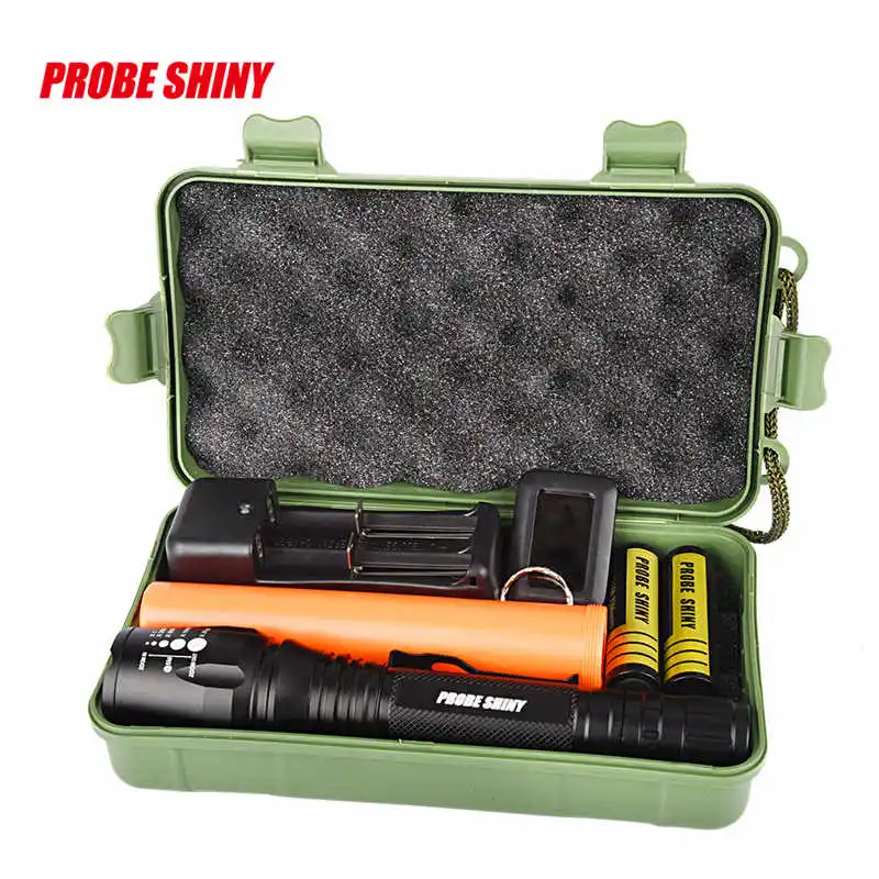 Super Bright XM-L T6 LED Adjustable Focus powerful led flashlight Rechargeable Flashlight Torch nitecore 18650 #4S7 (6)