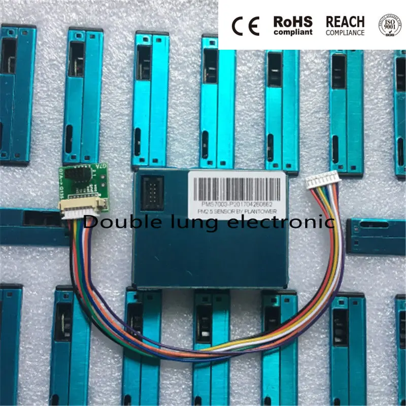 5pcs/lot PLANTOWER Laser PM2.5 DUST SENSOR PMS7003 / G7 Thin shape Laser digital PM2.5 sensor (Inculd transfer board + cable)
5pcs/lot PLANTOWER Laser PM2.5 DUST SENSOR PMS7003 / G7 Thin shape Laser digital PM2.5 sensor (Inculd transfer board + cable)