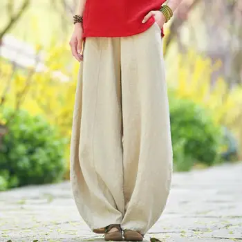 spring and summer cotton and linen long pants new products pure ramie personality women's lanterns casual trousers
spring and summer cotton and linen long pants new products pure ramie personality women's lanterns casual trousers