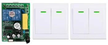 New AC220V 2CH Wireless Remote Control Switch System Receiver +2*Wall Panel Remote Transmitter Sticky Remote Smart Home Switch
New AC220V 2CH Wireless Remote Control Switch System Receiver +2*Wall Panel Remote Transmitter Sticky Remote Smart Home Switch
