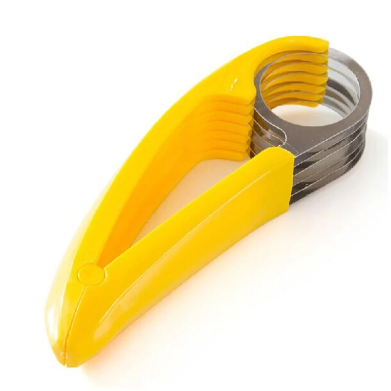 Popular Kitchen Accessories Banana Slicer Chopper Fruit Cutter Cucumber Salad Vegetable Peeler New Cooking Tool Home Creative