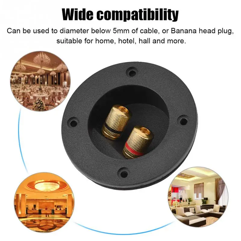 48MM 2 Copper Binding Post Terminal Cable Connector Box Acoustic Components For HiFi Speaker
48MM 2 Copper Binding Post Terminal Cable Connector Box Acoustic Components For HiFi Speaker