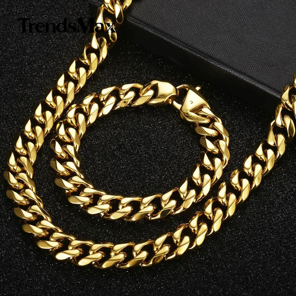 316L Stainless Steel Mens Bracelet Necklace Set Heavy Link Chain Bracelet Necklace Set for Men Jewelry Set HHS64
316L Stainless Steel Mens Bracelet Necklace Set Heavy Link Chain Bracelet Necklace Set for Men Jewelry Set HHS64