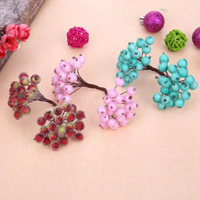 40 Heads Mini Fake Fruit Small Berries Artificial Flower cherry Stamen Wedding Home Christmas Decorative Double Heads Stamen
40 Heads Mini Fake Fruit Small Berries Artificial Flower cherry Stamen Wedding Home Christmas Decorative Double Heads Stamen