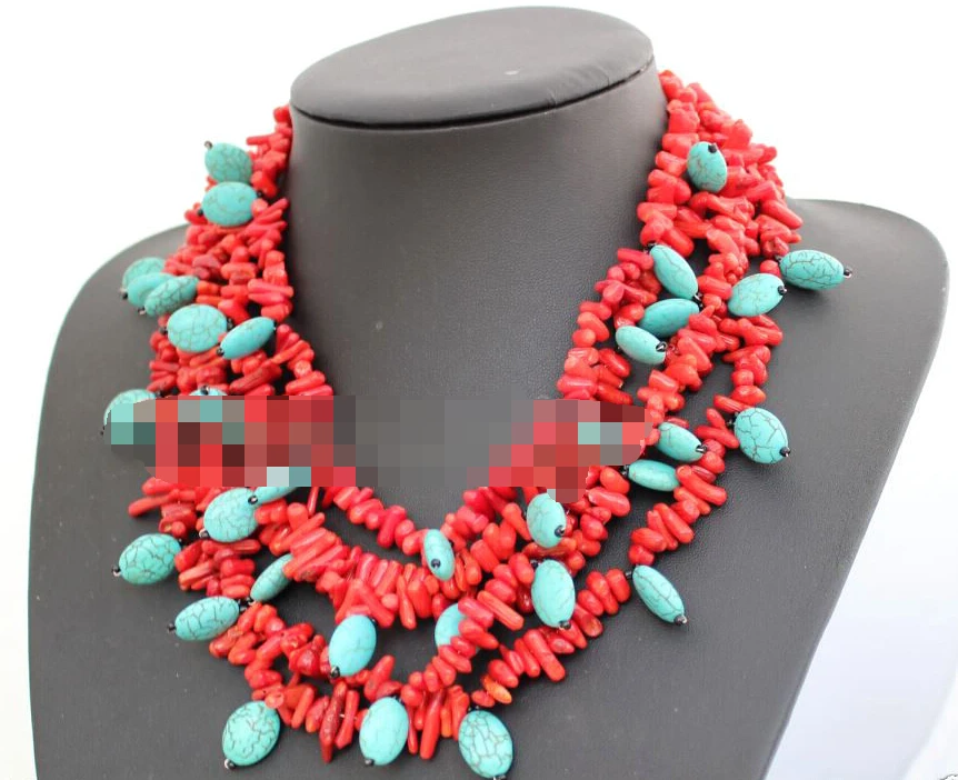0958 Turquoise Coral necklace Statement Necklace Chain Collar Choker wedding
0958 Turquoise Coral necklace Statement Necklace Chain Collar Choker wedding