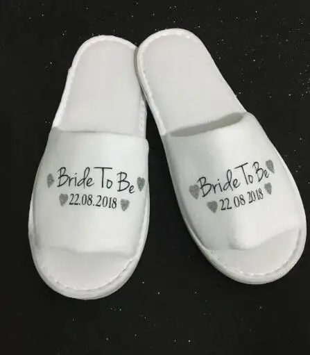 custom bride to be spa slippers bridesmaid maid-of-honour slippers birthday Christmas birthday wedding party favors
custom bride to be spa slippers bridesmaid maid-of-honour slippers birthday Christmas birthday wedding party favors
