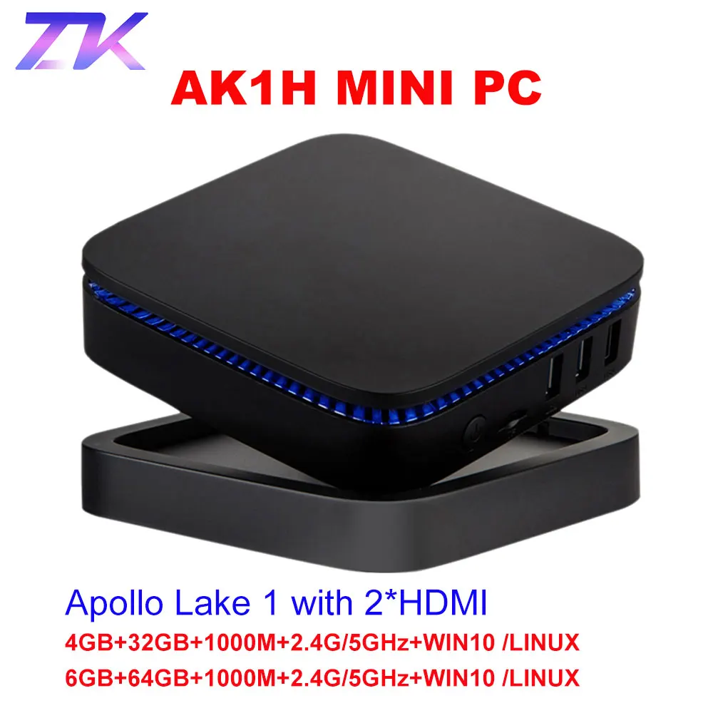 AK1 Win10 LINUX MINI PC Intel Apollo Lake Celeron J3455 4G 32G 6G 64G 2.4G/5G Dual WIFI BT4.0 WIFI 4K HDMI*2 Windows 10 TV Box
AK1 Win10 LINUX MINI PC Intel Apollo Lake Celeron J3455 4G 32G 6G 64G 2.4G/5G Dual WIFI BT4.0 WIFI 4K HDMI*2 Windows 10 TV Box