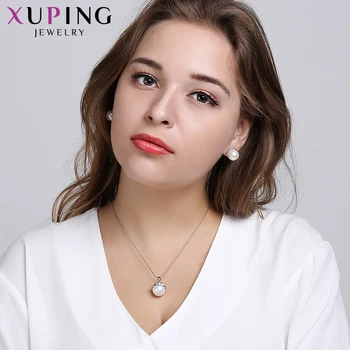 11.11 Xuping Fashion Imitation Pearl Party Engagement Pendant Earrings Jewelry Sets Temperamen Gifts for Women S168-60093
11.11 Xuping Fashion Imitation Pearl Party Engagement Pendant Earrings Jewelry Sets Temperamen Gifts for Women S168-60093