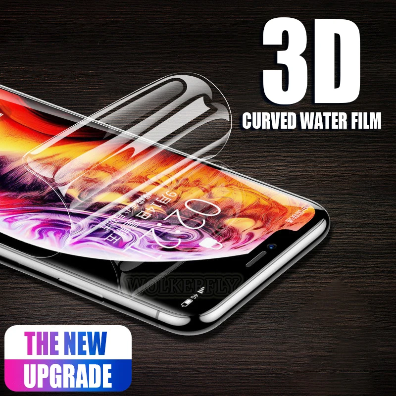 For iPhone 6 6S 7 8 Plus XR 3D Soft Hydrogel film Screen Protector for iPhone5 5S SE X XS Max Full Cover ( not glass )
For iPhone 6 6S 7 8 Plus XR 3D Soft Hydrogel film Screen Protector for iPhone5 5S SE X XS Max Full Cover ( not glass )