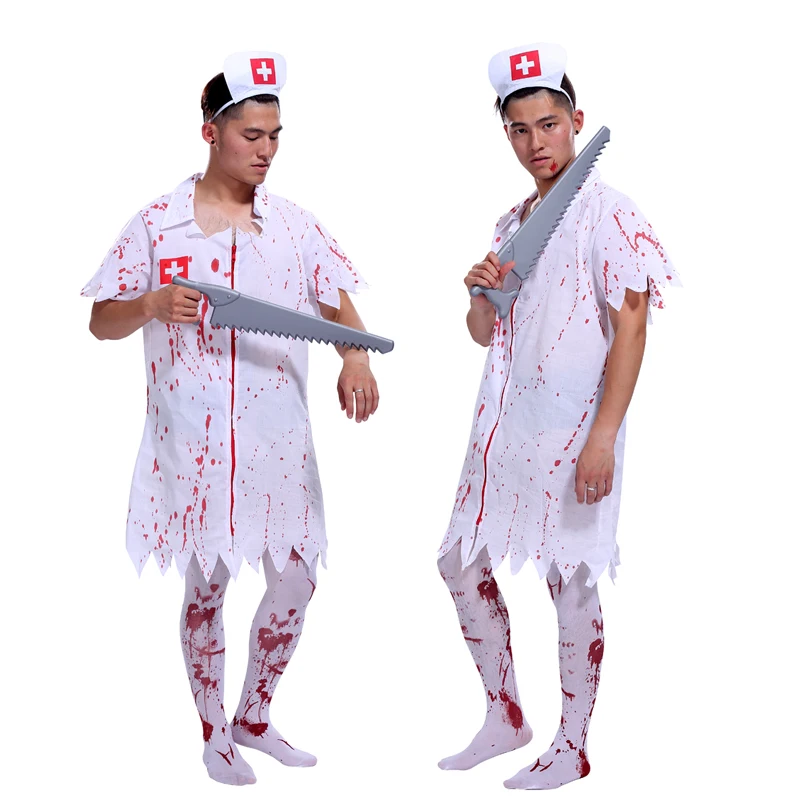 Free shipping Halloween party costume party RPG bloody horror costumes adult male nurse nurse Doctor Costume
Free shipping Halloween party costume party RPG bloody horror costumes adult male nurse nurse Doctor Costume
