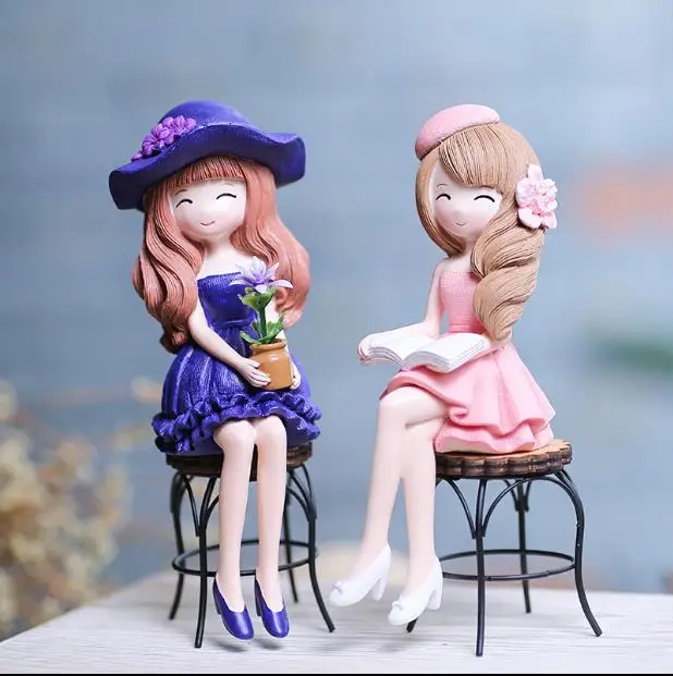 1pc Creative Miniature Figurine Beauty Girl With Chair Resin Crafts Ornament Dolls Girl Bedroom Decoration E509
1pc Creative Miniature Figurine Beauty Girl With Chair Resin Crafts Ornament Dolls Girl Bedroom Decoration E509